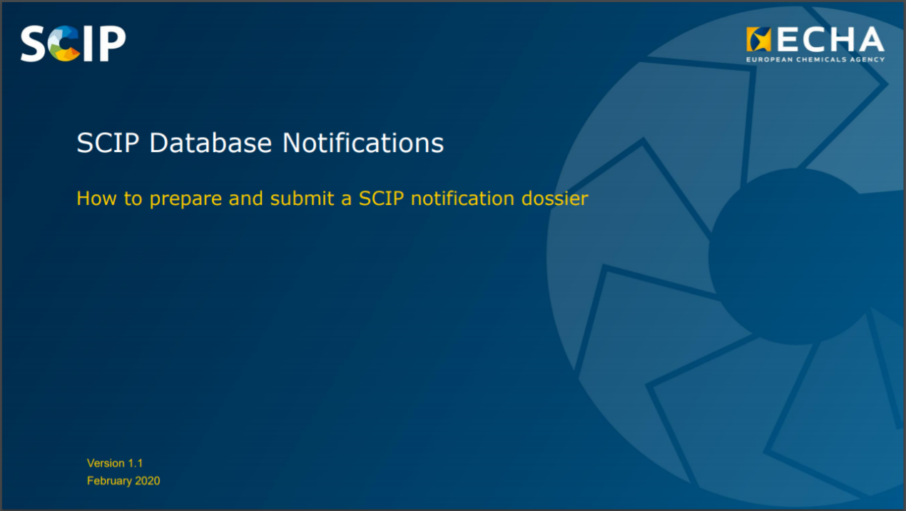 「欧盟」还不知道如何进行SCIP通报？看，ECHA发布了操作指南