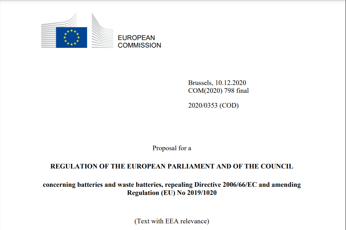 「欧盟」重磅！欧盟新电池法重大变革提前看